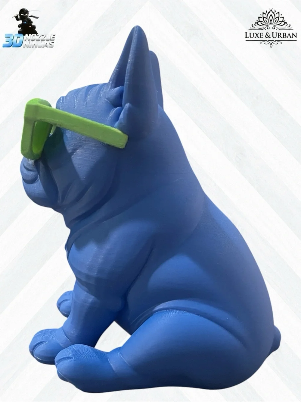 🪷 3d Handcrafted Cool French Bulldog with Sunglasses - Picture 4 of 7